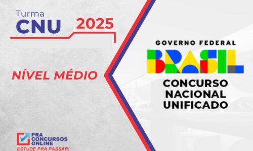 TURMA CNU 2025 – CONCURSO NACIONAL UNIFICADO – NÍVEL MÉDIO – TURMA BÁSICA INTENSIVA
