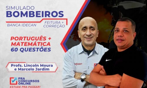 SIMULADO CBMERJ – PORTUGUÊS E MATEMÁTICA – DOBRADINHA – PROFESSORES LINCOLN E MARCELO JARDIM